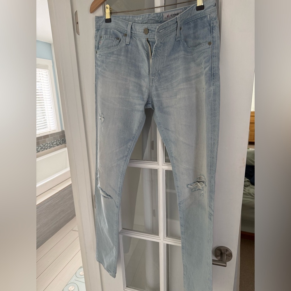 AG Adriano Goldschmied Faded Blue Men's Skinny Jeans